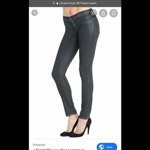 J Brand Black Jeggings size 26 w Sheen